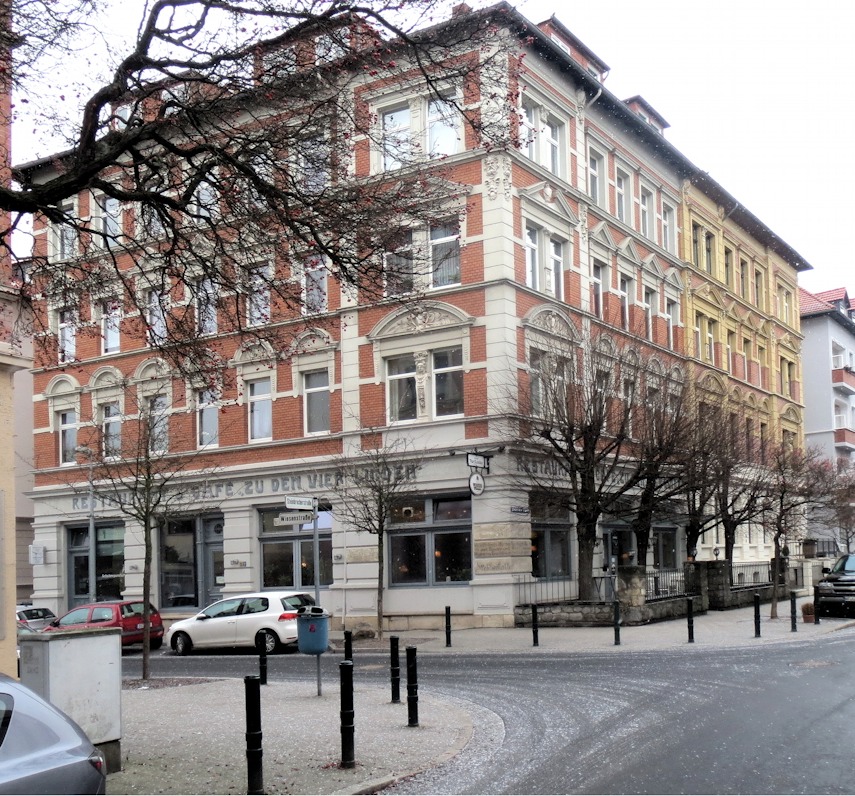 Das Wirtshaus »Zu den Vier Linden« in seinem Umfeld Ecke Wiesenstraße/Steinbrecherstraße 20130220084459#1017